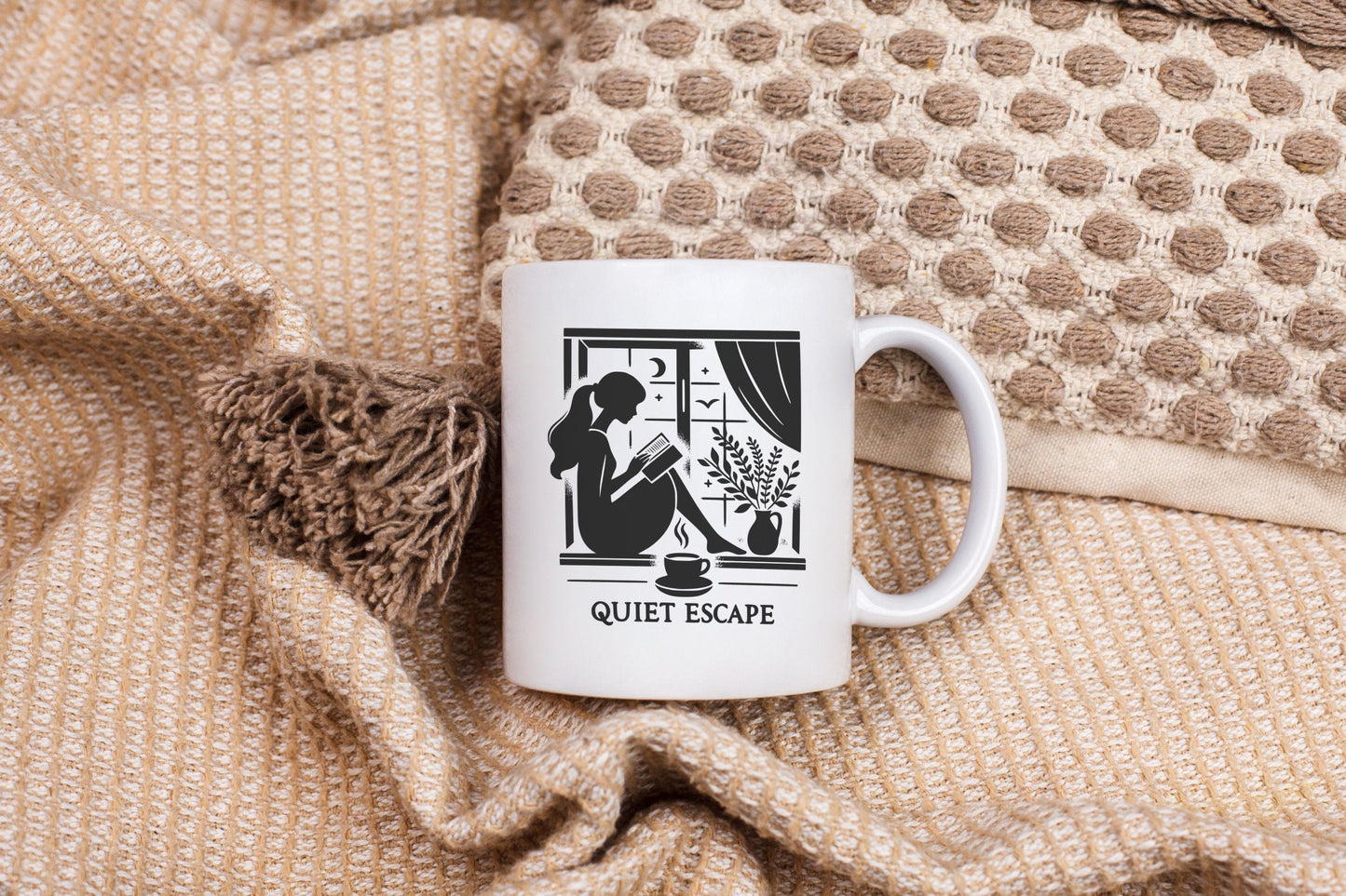 Quiet Escape Peaceful Ceramic Coffee Mug