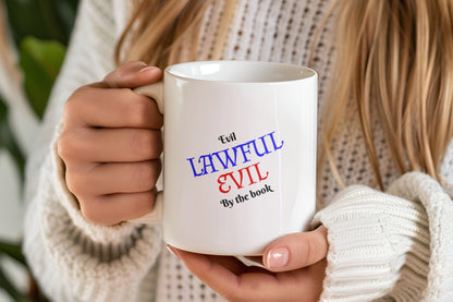 Lawful Evil, By The Book Ceramic Coffee Mug