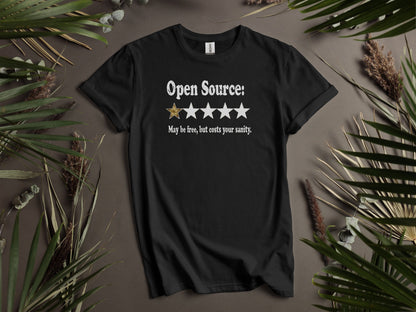 Open Source Funny Review May Be Free, But Costs Sanity T-Shirt