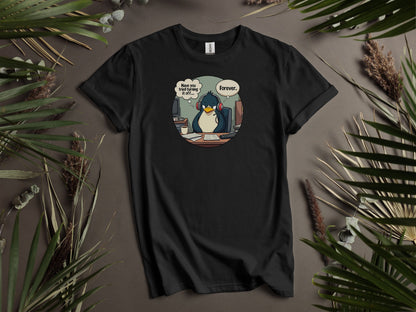 "Have you tried turning if off.. Forever?" Support Penguin Cartoon Office T-Shirts