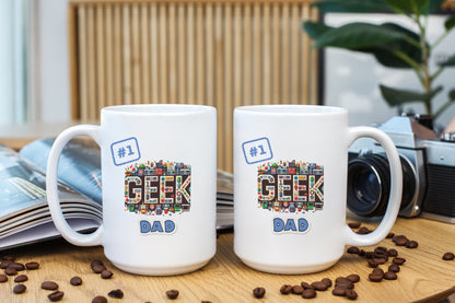 Geek Dad #1 Ceramic Coffee Mug