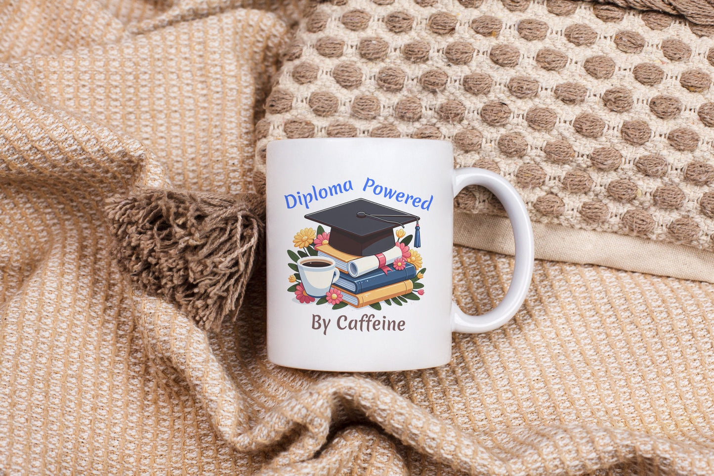 Diploma Powered by Caffeine Ceramic Coffee Mug