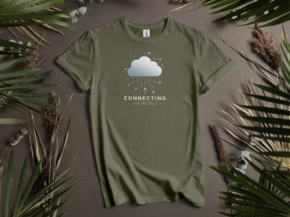 Connecting The World Cloud Design T-Shirts