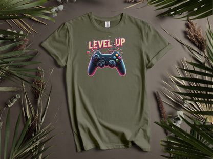 Stylish LEVEL UP Gamer Graphic T-Shirts