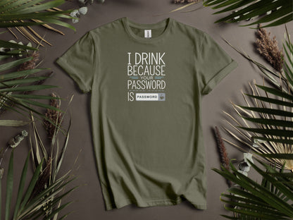 I Drink Because Your Password Is Password T-Shirts