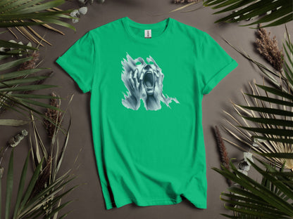 Screaming Face Distressed Art Horror Design T-Shirts