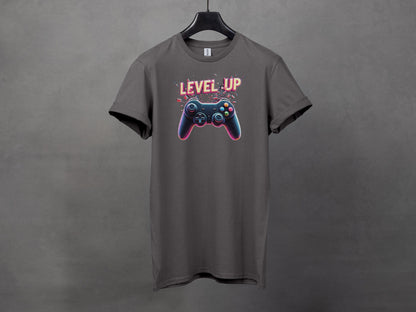 Stylish LEVEL UP Gamer Graphic T-Shirts