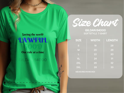Lawful Good, Saving The World One Rule At A Time T-Shirt