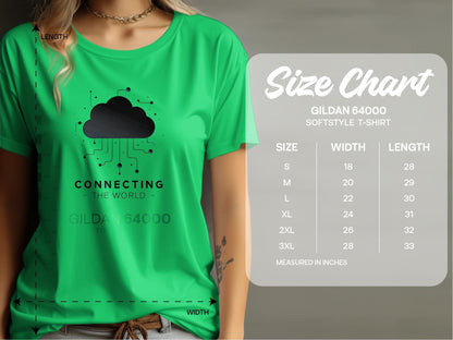 Connecting The World Cloud Design T-Shirts
