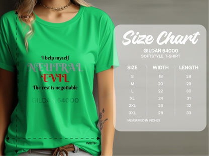 Neutral Evil, I Help Myself T-Shirt