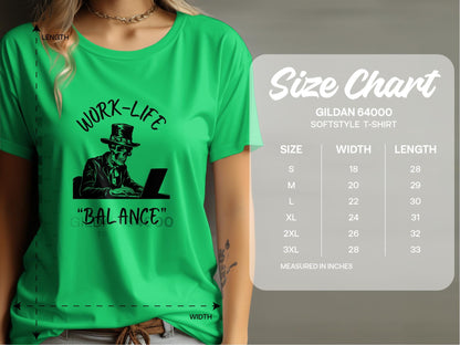 Work-Life "Balance" Humorous T-Shirt