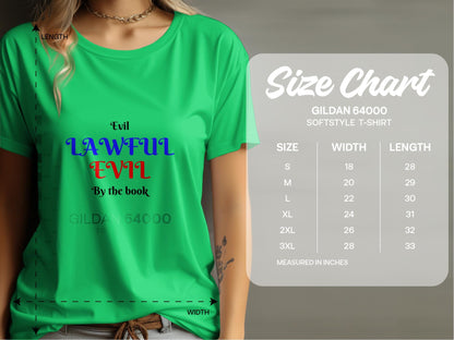 Lawful Evil, Evil By The Book T-Shirt
