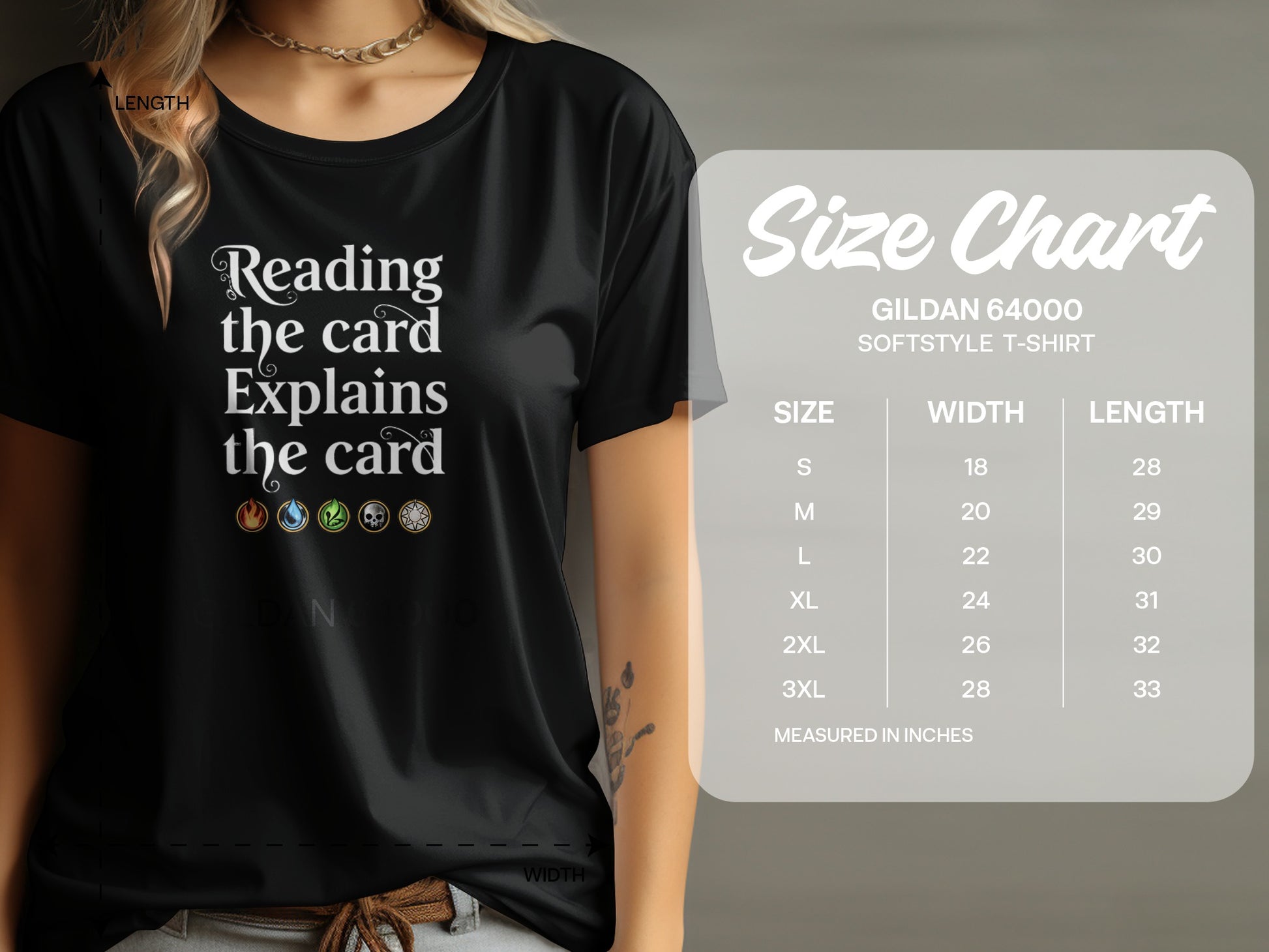 Reading the Card Explains the Card T-shirt