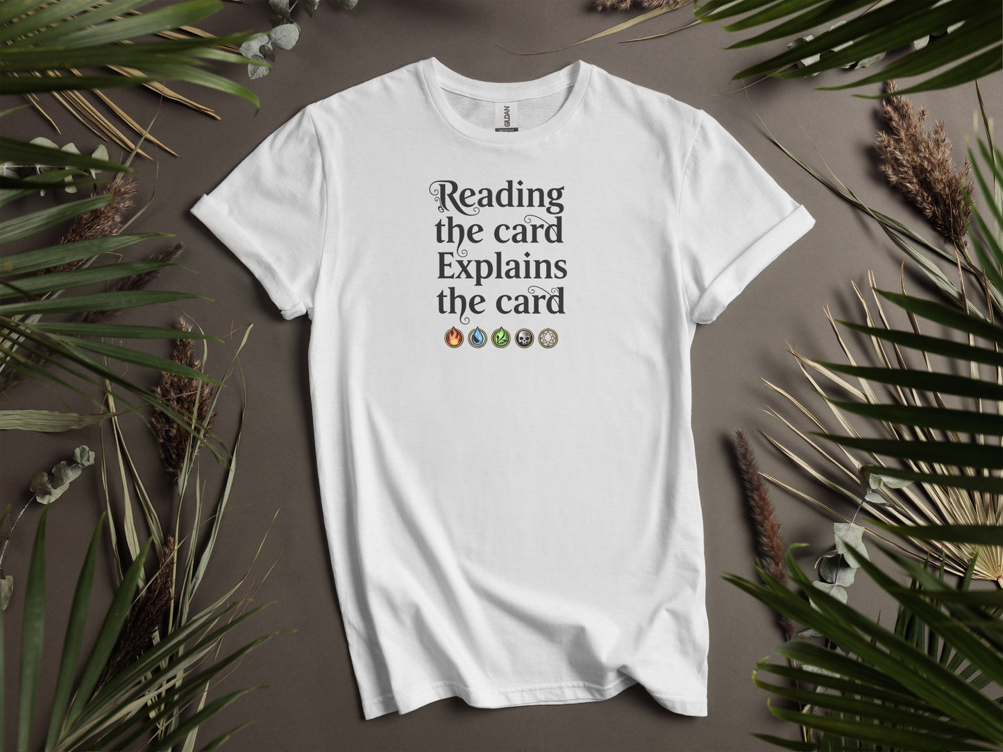 Reading the Card Explains the Card T-Shirt