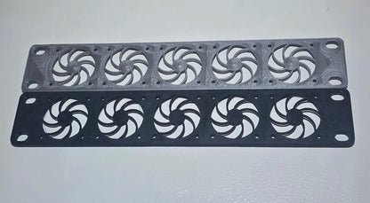 1U 40mm Fan Panel for 10" Mini Rack – Holds 5 Fans