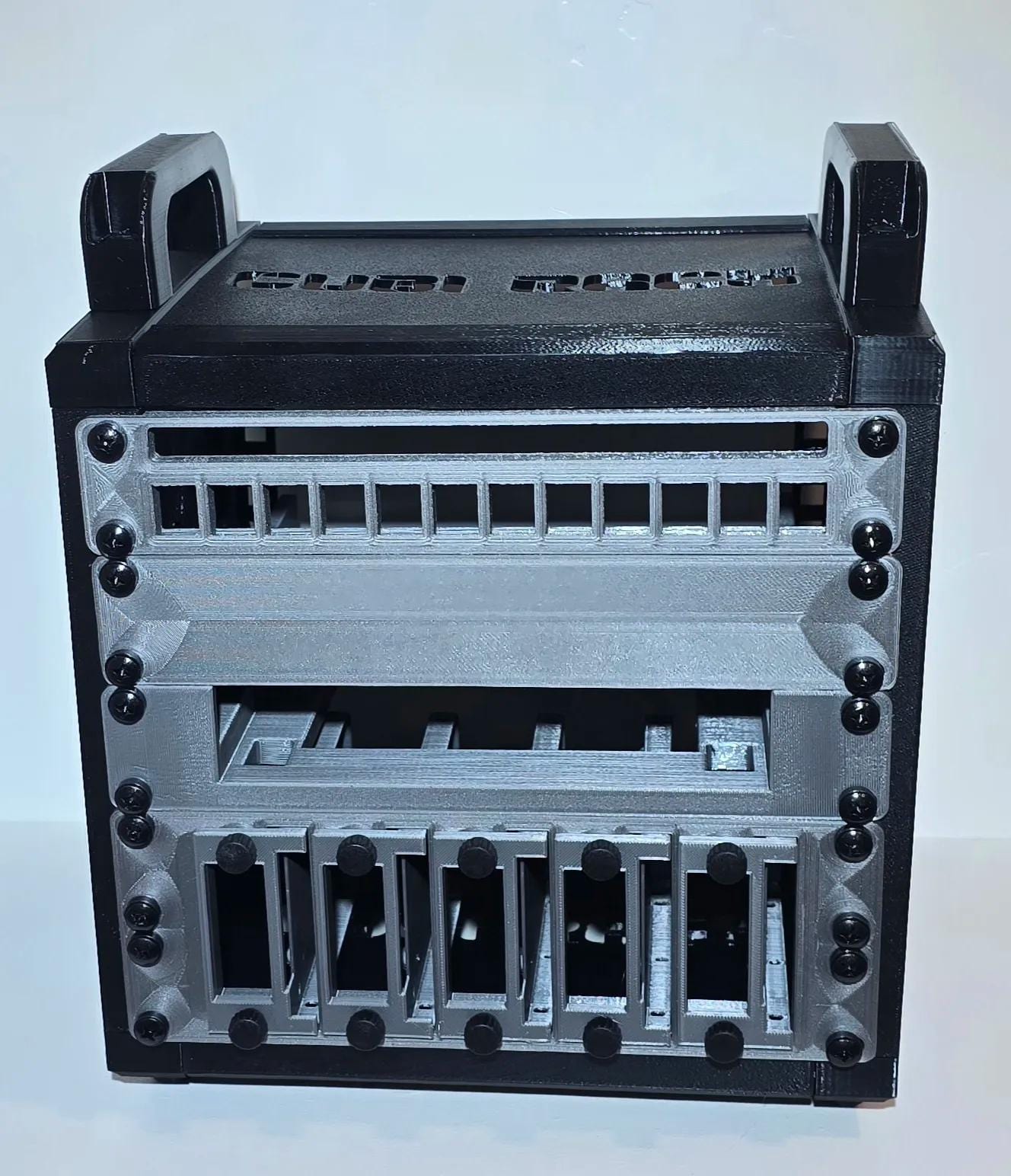 2U Raspberry Pi + 2.5" SSD Rack Mount for 10" Mini Racks