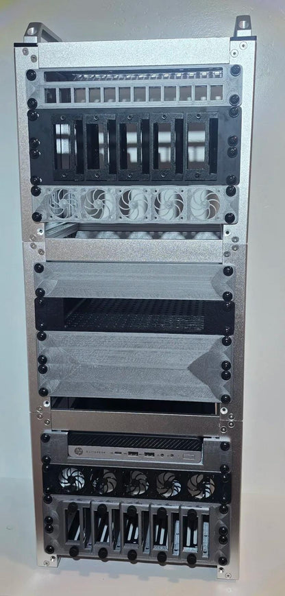 12-Port Keystone Patch Panel for 10" Mini Racks – 1U – Cubi-Rack, Rackmate Compatible