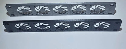 1U 40mm Fan Panel for 10" Mini Rack – Holds 5 Fans